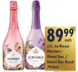 President Hyper J.C. Le Roux Nectar Demi Sec/ Demi Sec Rosé offer