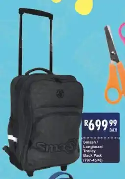 President Hyper Smash/ Longboard Trolley Back Pack offer