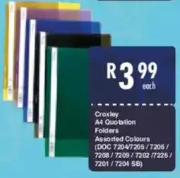President Hyper Croxley A4 Quotation Folders offer