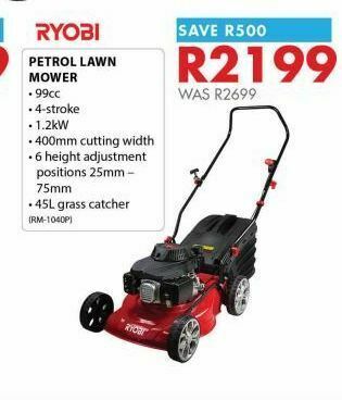 Petrol lawn mower