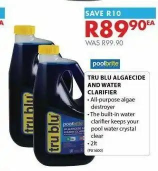 Chamberlain Tru blu algaecide and water clarifier offer