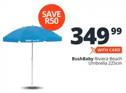 Checkers Bush Baby Riviera Beach Umbrella offer