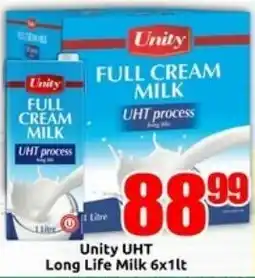 Three Star Cash and Carry Unity UHT Long Life Milk offer