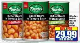 Three Star Cash and Carry Rhodes Baked Beans offer