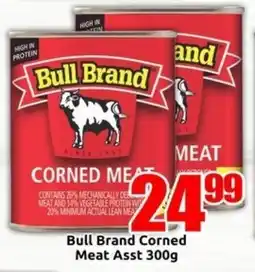 Three Star Cash and Carry Bull Brand Corned Meat offer