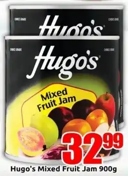 Three Star Cash and Carry Hugo's Mixed Fruit Jam offer