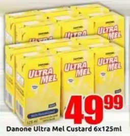 Three Star Cash and Carry Danone Ultra Mel Custard offer