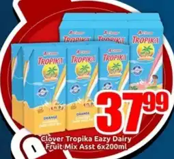 Three Star Cash and Carry Clover Tropika Eazy Dairy Fruit Mix offer