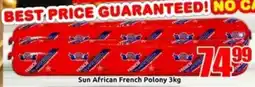 Three Star Cash and Carry Sun African French Polony offer