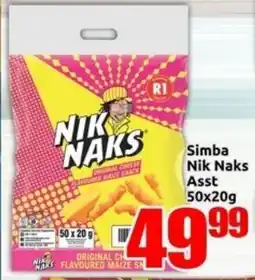 Three Star Cash and Carry Simba Nik Naks offer