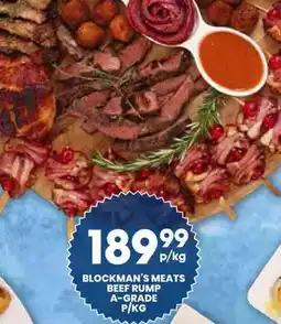 Econo Foods Blockman's meats beef rump a-grade offer