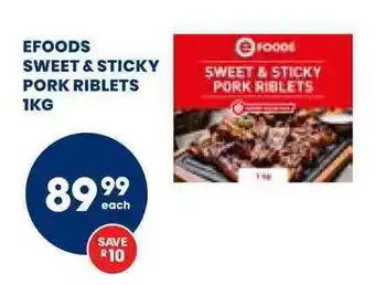 Econo Foods Efoods sweet & sticky pork riblets offer