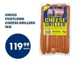 Econo Foods Unico footlong cheese grillers offer
