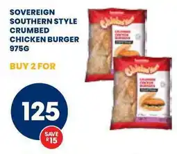 Econo Foods Sovereign southern style crumbed chicken burger offer