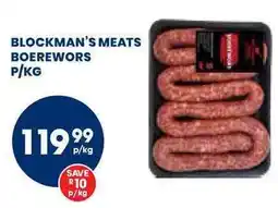 Econo Foods Blockman's meats boerewors offer