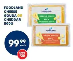 Econo Foods Foodland cheese gouda or cheddar offer