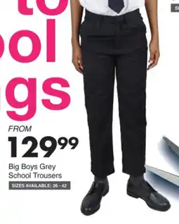 Save Hyper Big Boys Grey School Trousers offer