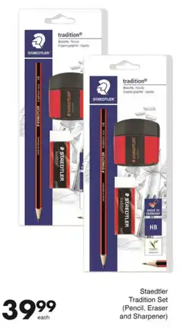 Save Hyper Staedtler Tradition Set Pencil, Eraser and Sharpener offer