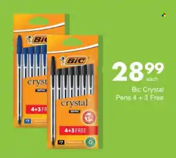 Save Hyper Bic Crystal Pens offer