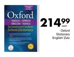 Save Hyper Oxford Dictionary English/ Zulu offer