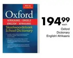 Save Hyper Oxford Dictionary English/ Afrikaans offer