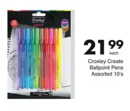 Save Hyper Croxley Create Ballpoint Pens Assorted offer