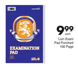 Save Hyper Lion Exam Pad Punched 100 Page offer