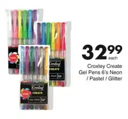 Save Hyper Croxley Create Gel Pens Neon/ Pastel/ Glitter offer