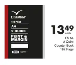 Save Hyper FS A4 2 Quire Counter Book 192 Page offer