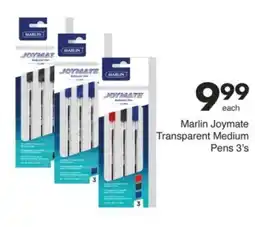 Save Hyper Marlin Joymate Transparent Medium Pens offer