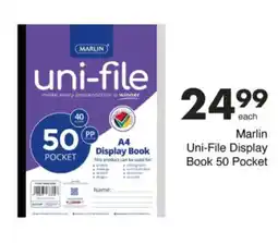 Save Hyper Marlin Uni-File Display Book 50 Pocket offer