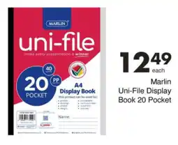Save Hyper Marlin Uni-File Display Book 20 Pocket offer