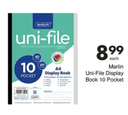 Save Hyper Marlin Uni-File Display Book 10 Pocket offer