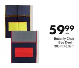 Save Hyper Butterfly Chair Bag Denim offer