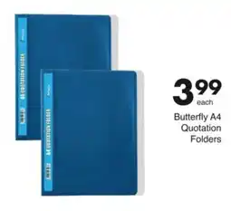 Save Hyper Butterfly A4 Quotation Folders offer