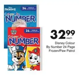 Save Hyper Disney Colour By Number 24 Page Frozen/ Paw Patrol offer