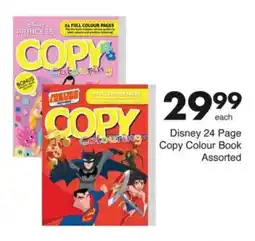 Save Hyper Disney 24 Page Copy Colour Book Assorted offer