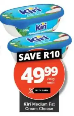 Checkers Kiri Medium Fat Cream Cheese offer