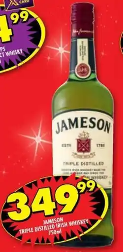 Shoprite Liquor Jameson triple distilled irish whiskey offer