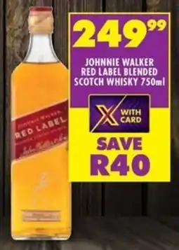 Shoprite Liquor Johnnie walker red label blended scotch whisky offer
