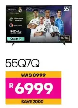 Game Hisense 55" QLED 4K Smart TV offer