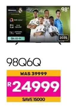 Game Hisense 98" QLED 4K Smart TV offer