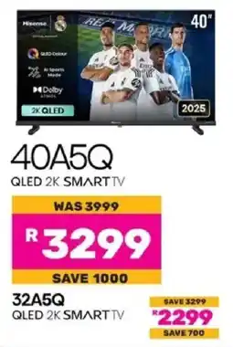 Game Hisense 40" QLED 2K Smart TV offer
