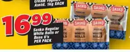 OK Grocer Sasko Regular White Rolls or Buns offer