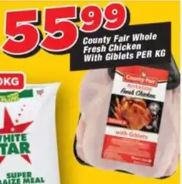 OK Grocer County Fair Whole Fresh Chicken With Giblets offer