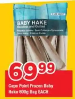 OK Grocer Cape Point Frozen Baby Hake offer