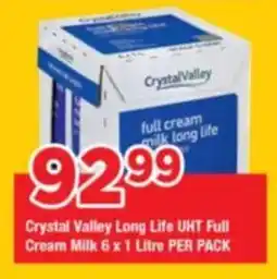 OK Grocer Crystal Valley Long Life UHT Full Cream Milk offer