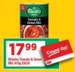 OK Grocer Rhodes Tomato & Onion Mix offer