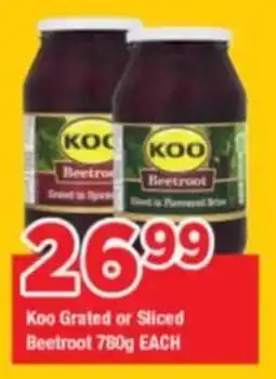 OK Grocer Koo Grated or Sliced Beetroot offer