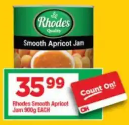 OK Grocer Rhodes Smooth Apricot Jam offer